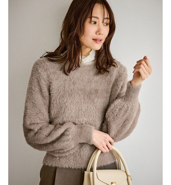 Rope&rsquo;Picnic「ショートフェザーニットプルオーバー」|ニット・セーター|