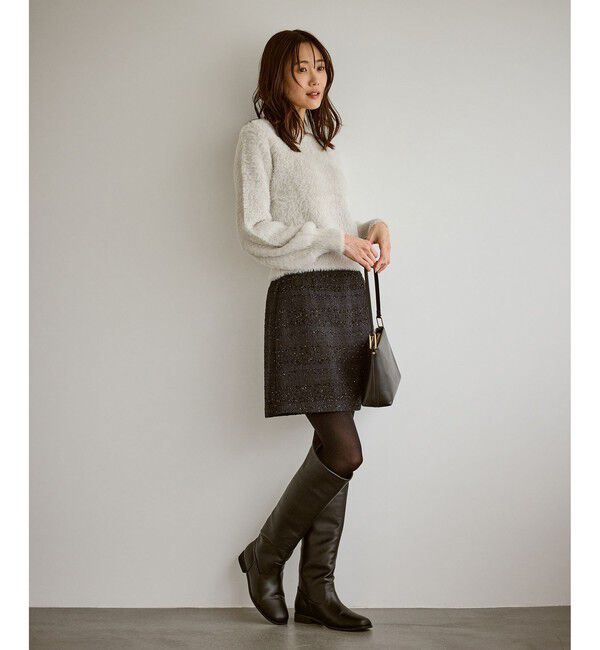 Rope&rsquo;Picnic「ショートフェザーニットプルオーバー」|ニット・セーター|