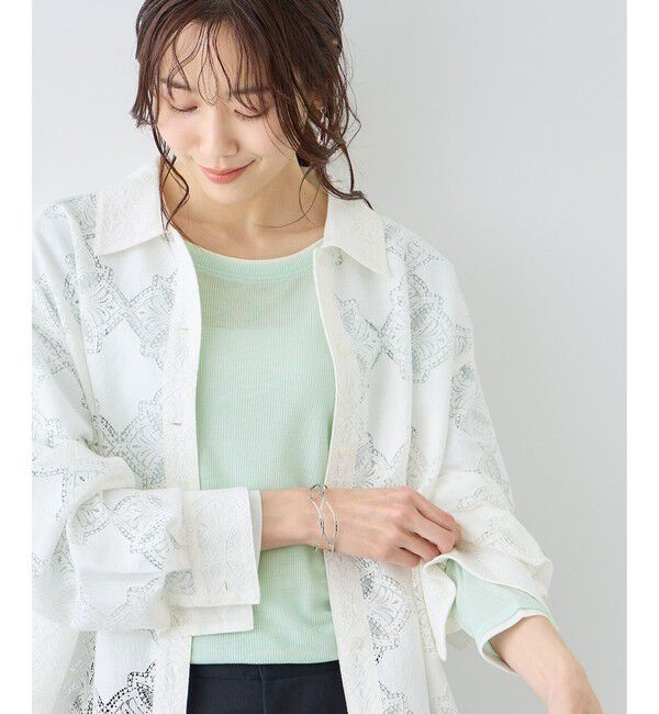 Rope&rsquo;Picnic「レイヤード風シアーロングスリーブTシャツ」|Tシャツ・カットソー|