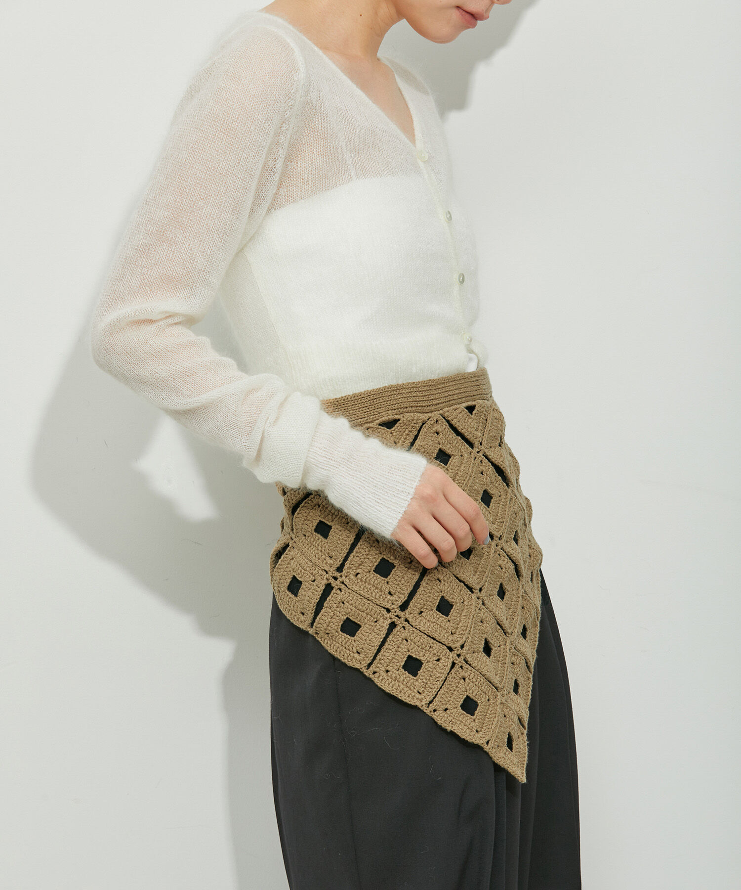 ADAM ET ROPE'「【洗える】クロシェベルト」|ベルト|