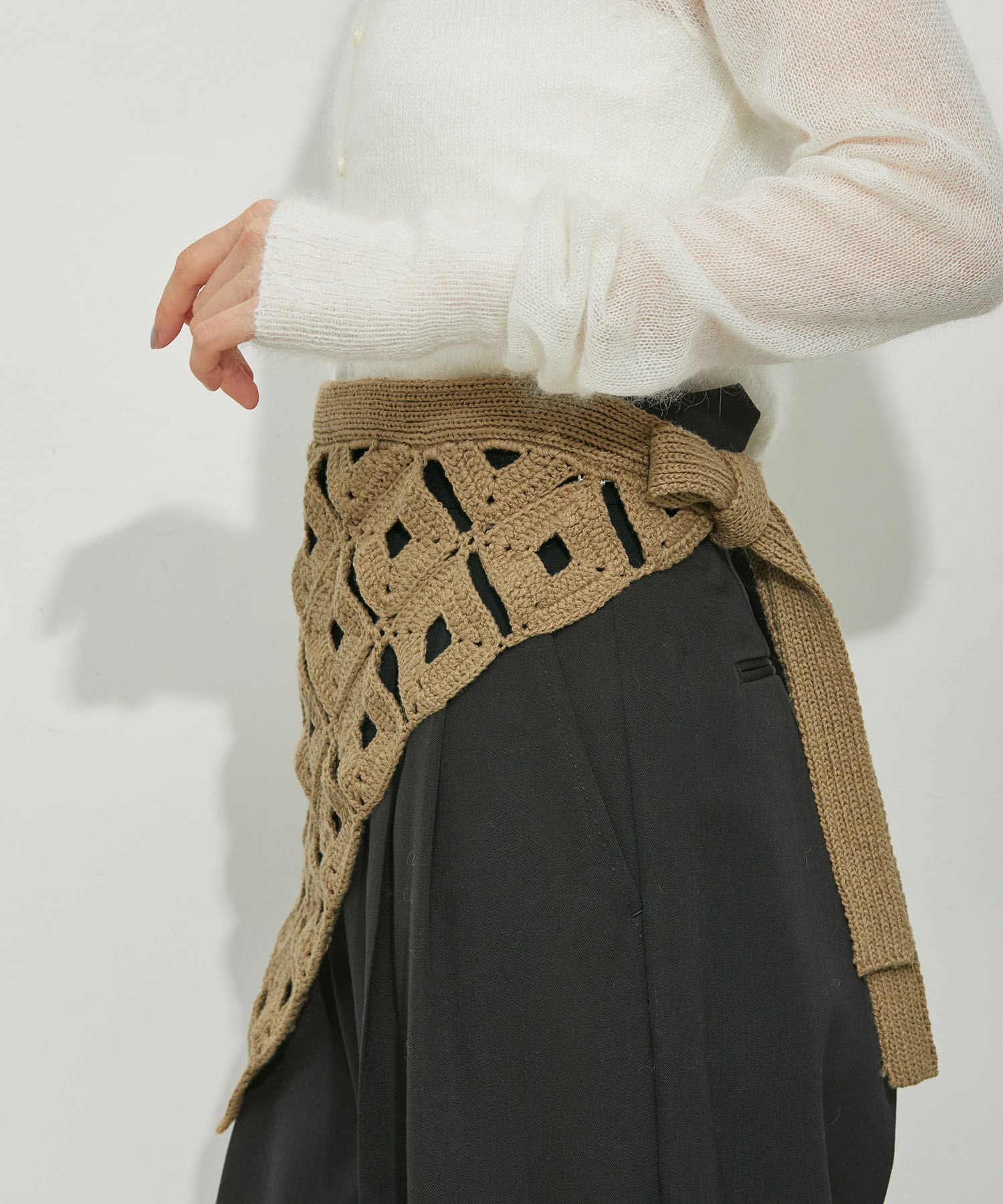 ADAM ET ROPE'「【洗える】クロシェベルト」|ベルト|