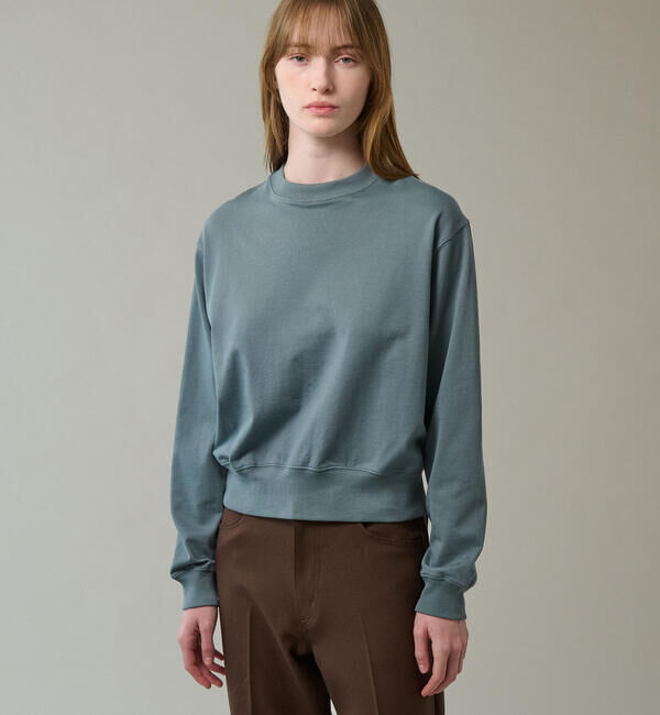 handvaerk「handvaerk |  コットン クルーネック長袖Tシャツ WOMEN」|スウェット・ジャージ|BLUE系1