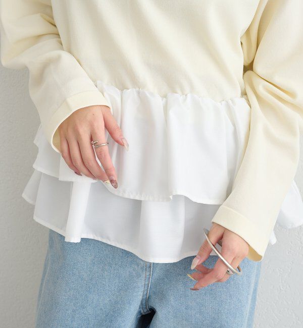  「ペプラムヘンリーニット」|ニット・セーター|