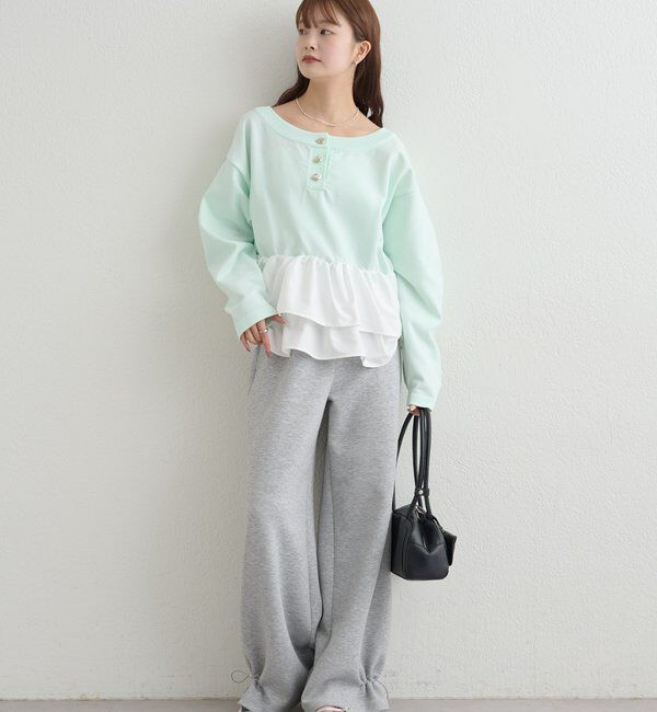  「ペプラムヘンリーニット」|ニット・セーター|