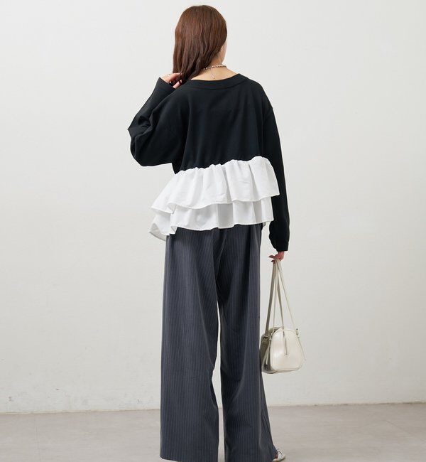  「ペプラムヘンリーニット」|ニット・セーター|