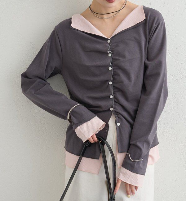  「配色カットソー」|Tシャツ・カットソー|