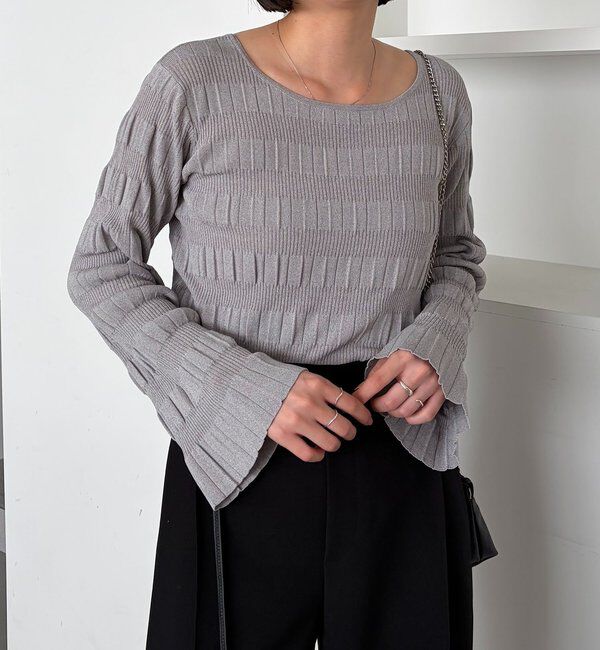  「ランダムリブプルオーバー」|ニット・セーター|