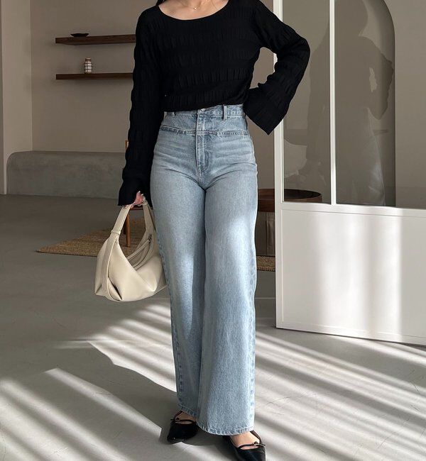  「ランダムリブプルオーバー」|ニット・セーター|