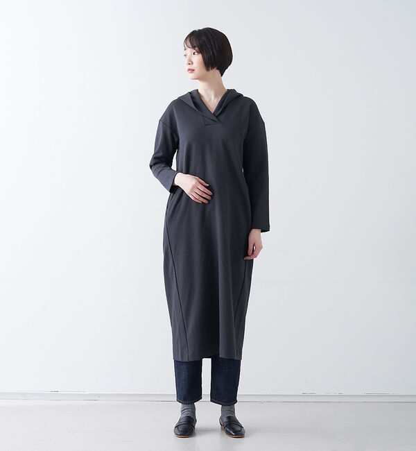 collex「ダンボールニット　パーカーロングワンピース」|ワンピース|