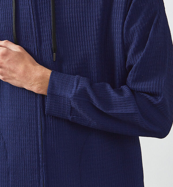 ABAHOUSE「ブロック柄メッシュ　ダブル ジップパーカー / シアーストレッチ」|パーカー|