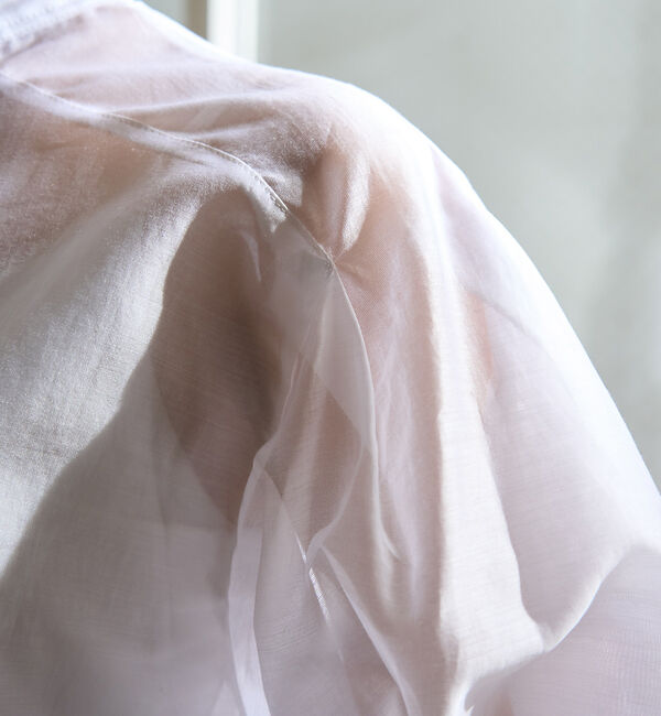 Rouge vif「タックボリューム袖シアーブラウス」|シャツ・ブラウス|