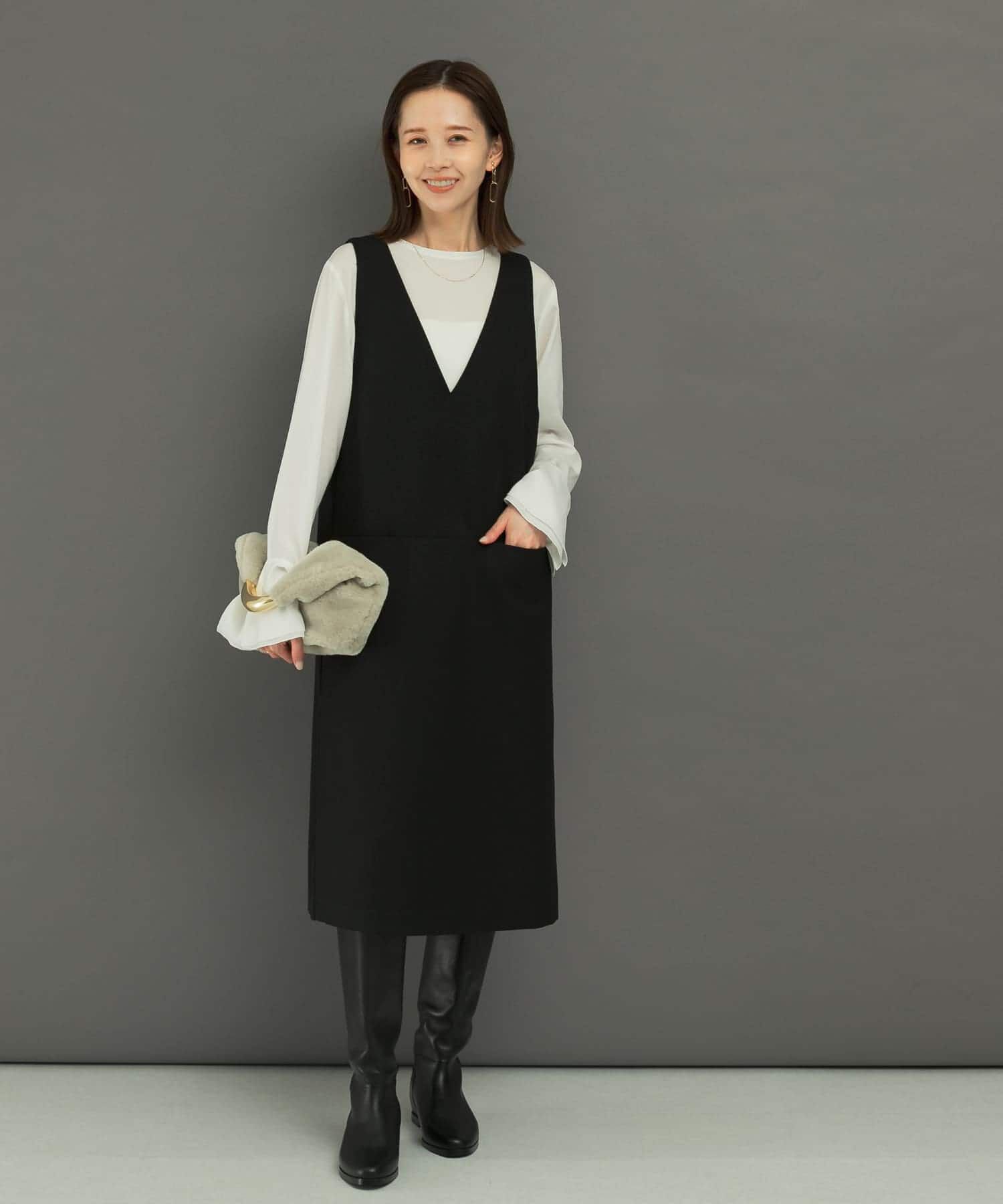 URBAN RESEARCH ROSSO「『UR TECH』ジャンパーワンピース」|ワンピース|