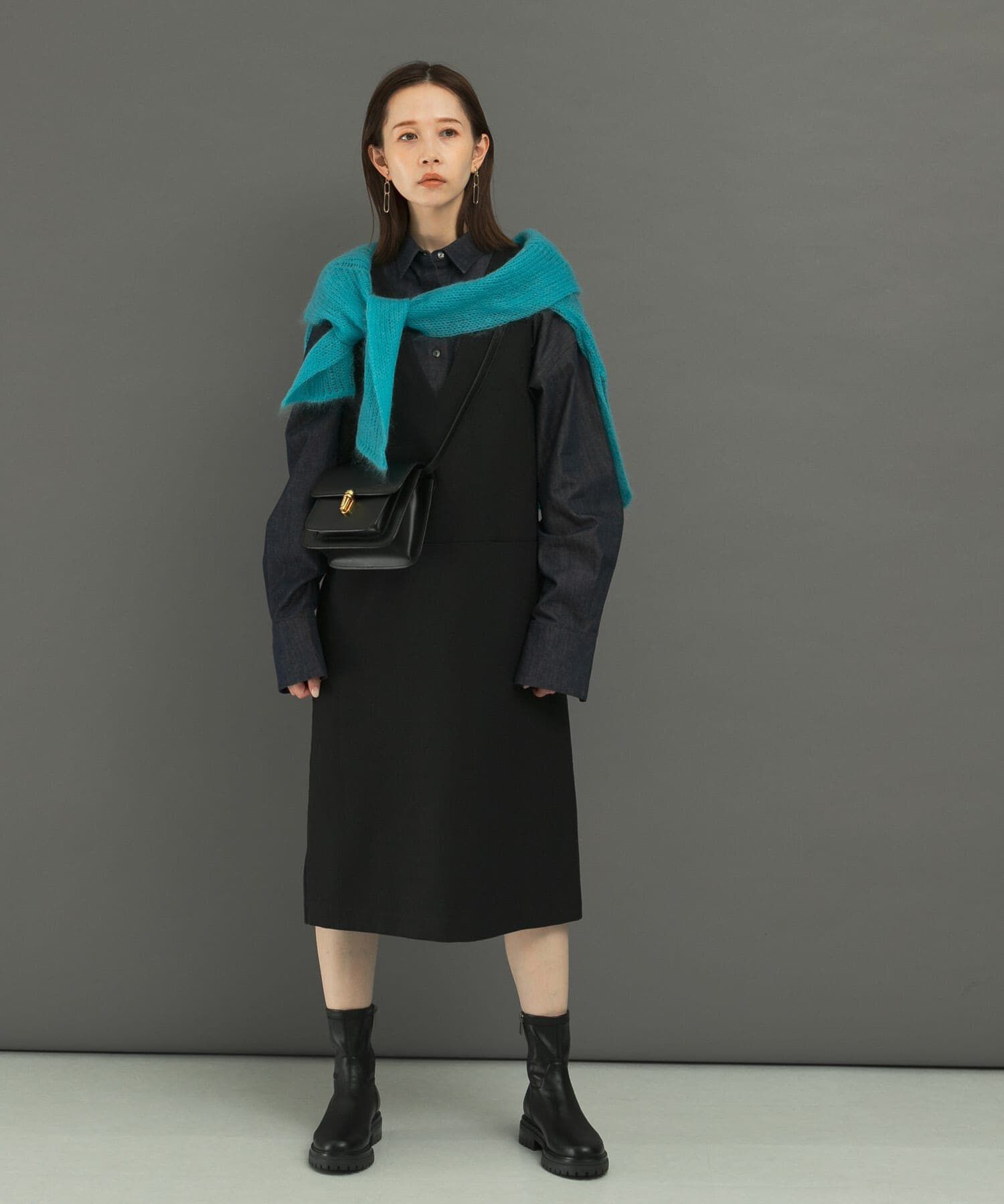 URBAN RESEARCH ROSSO「『UR TECH』ジャンパーワンピース」|ワンピース|