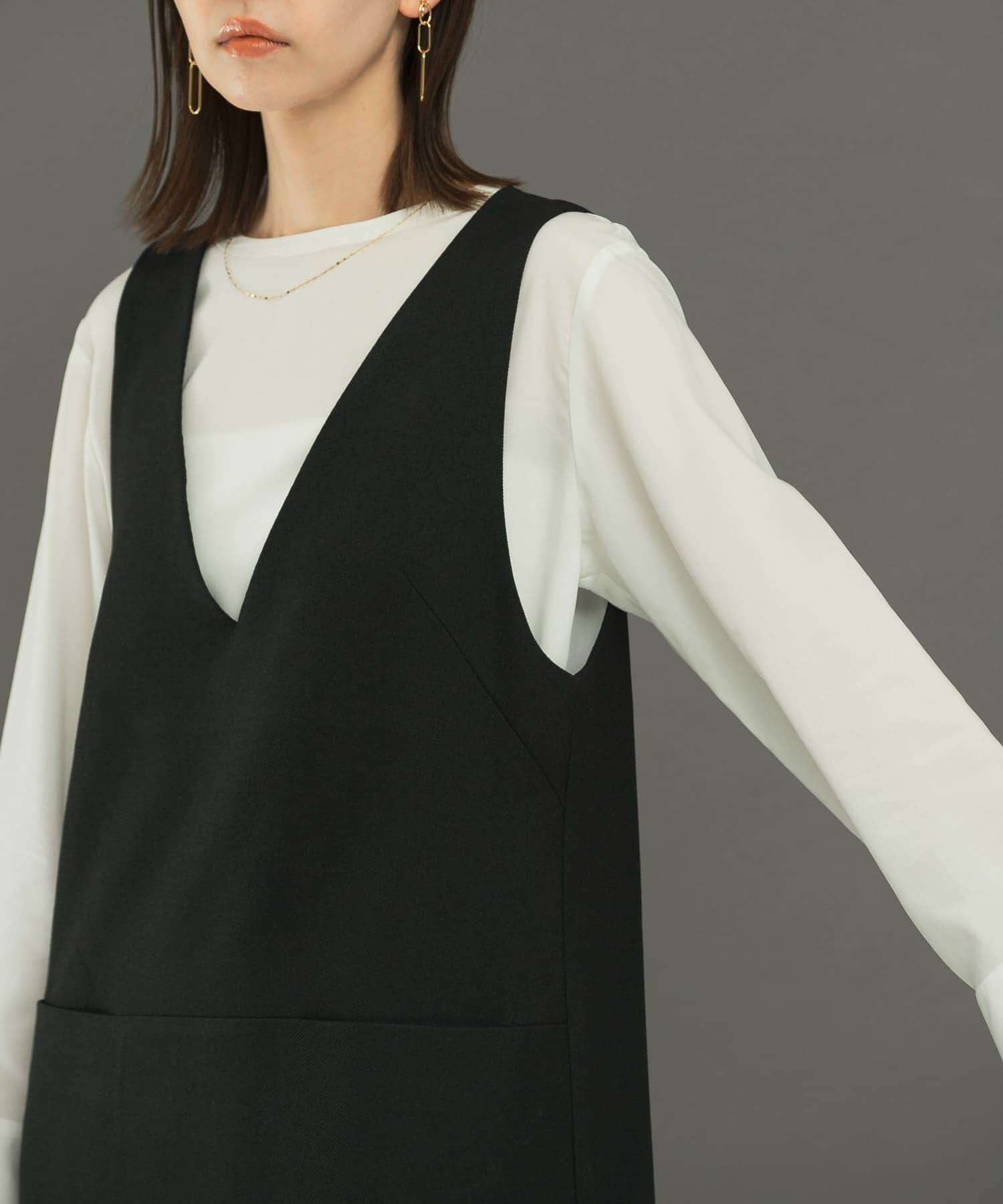 URBAN RESEARCH ROSSO「『UR TECH』ジャンパーワンピース」|ワンピース|