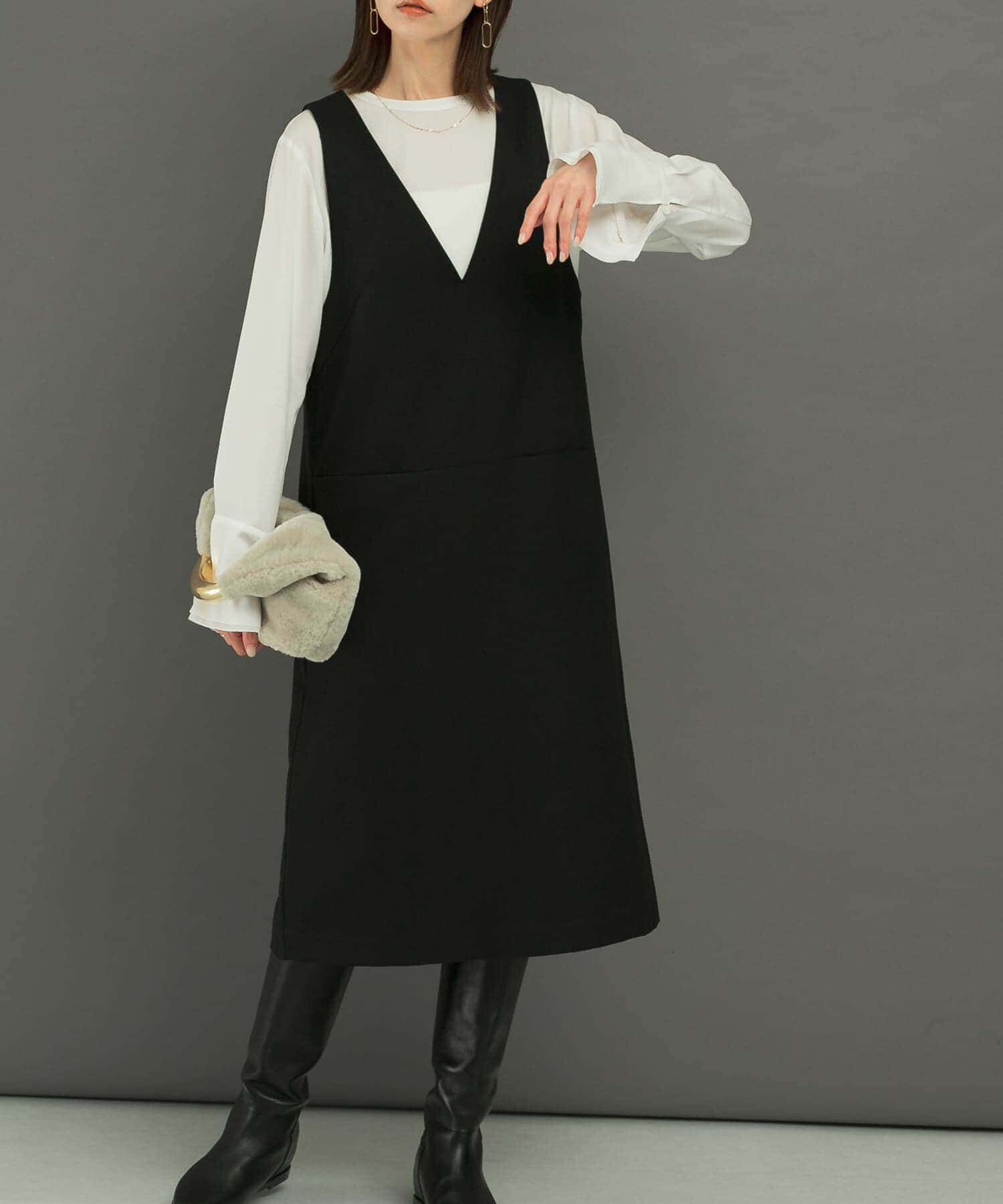 URBAN RESEARCH ROSSO「『UR TECH』ジャンパーワンピース」|ワンピース|