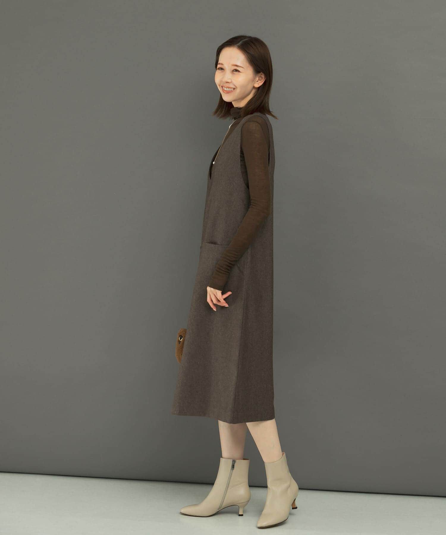 URBAN RESEARCH ROSSO「『UR TECH』ジャンパーワンピース」|ワンピース|