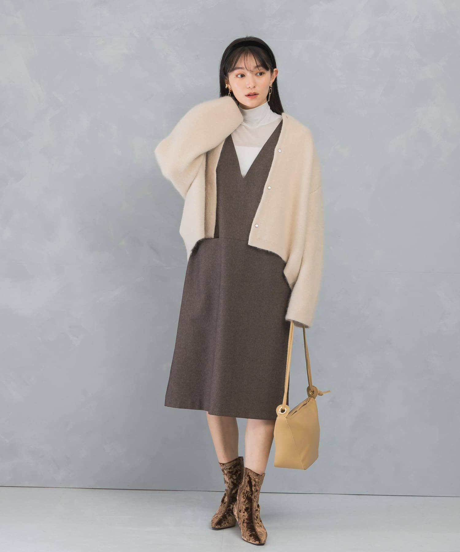 URBAN RESEARCH ROSSO「『UR TECH』ジャンパーワンピース」|ワンピース|