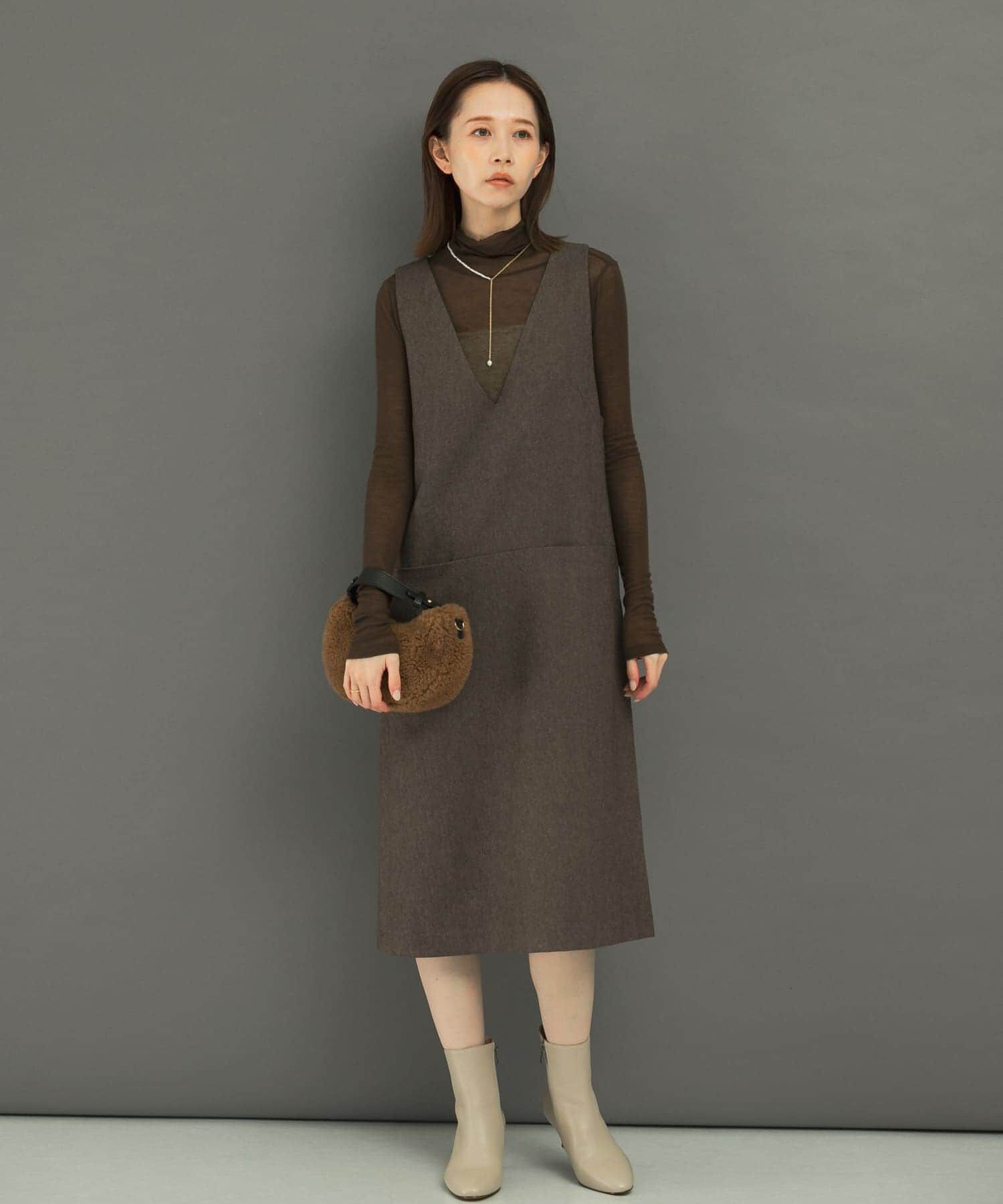 URBAN RESEARCH ROSSO「『UR TECH』ジャンパーワンピース」|ワンピース|