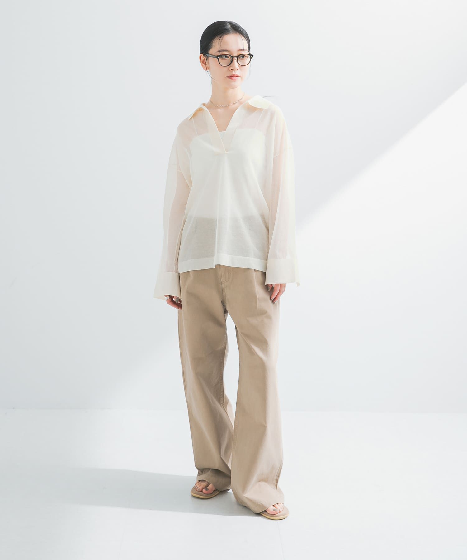 URBAN RESEARCH「ラミー混スキッパーシアーニット」|ニット・セーター|