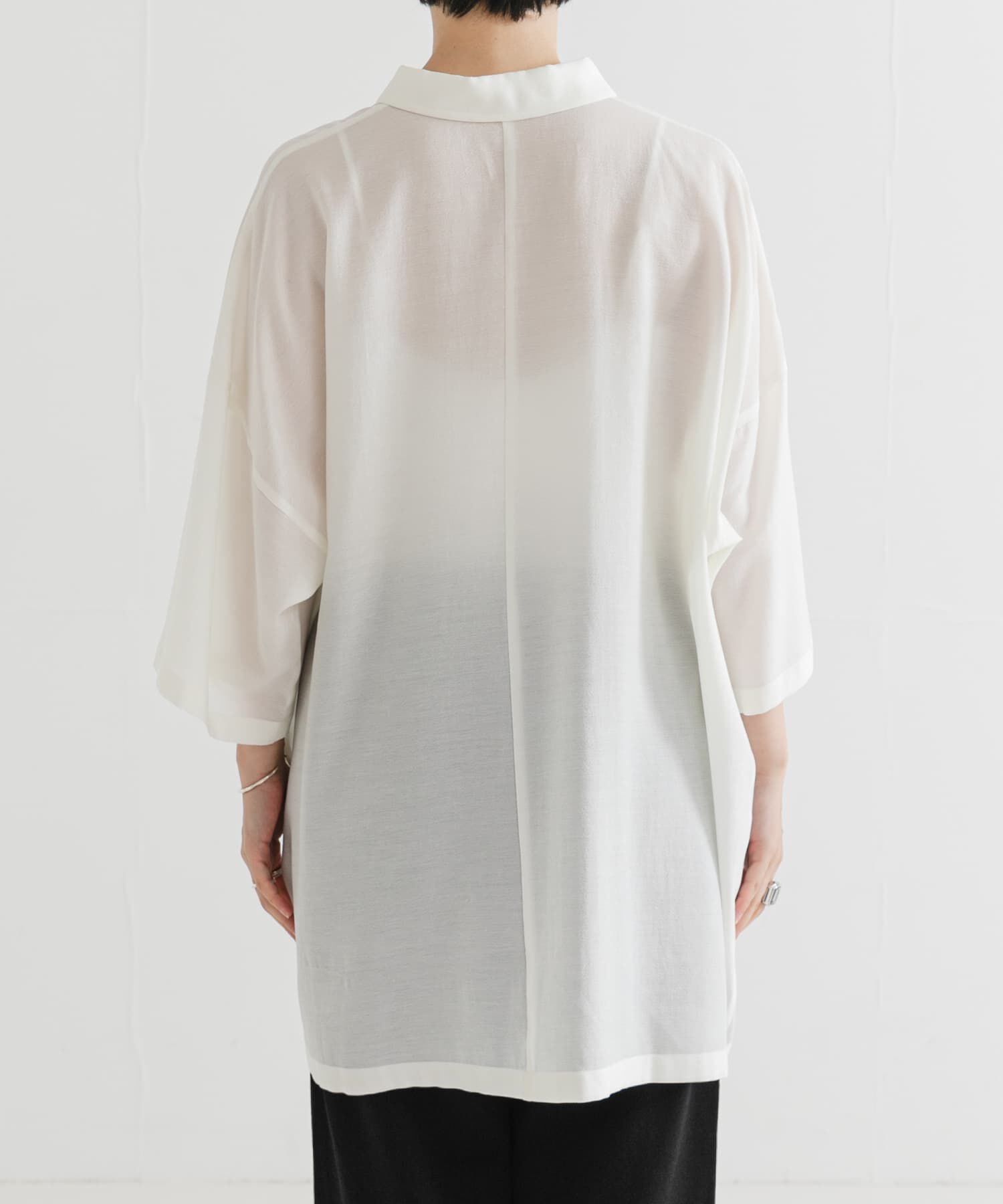 URBAN RESEARCH「ハーフスリーブシアーワイドシャツ」|シャツ・ブラウス|