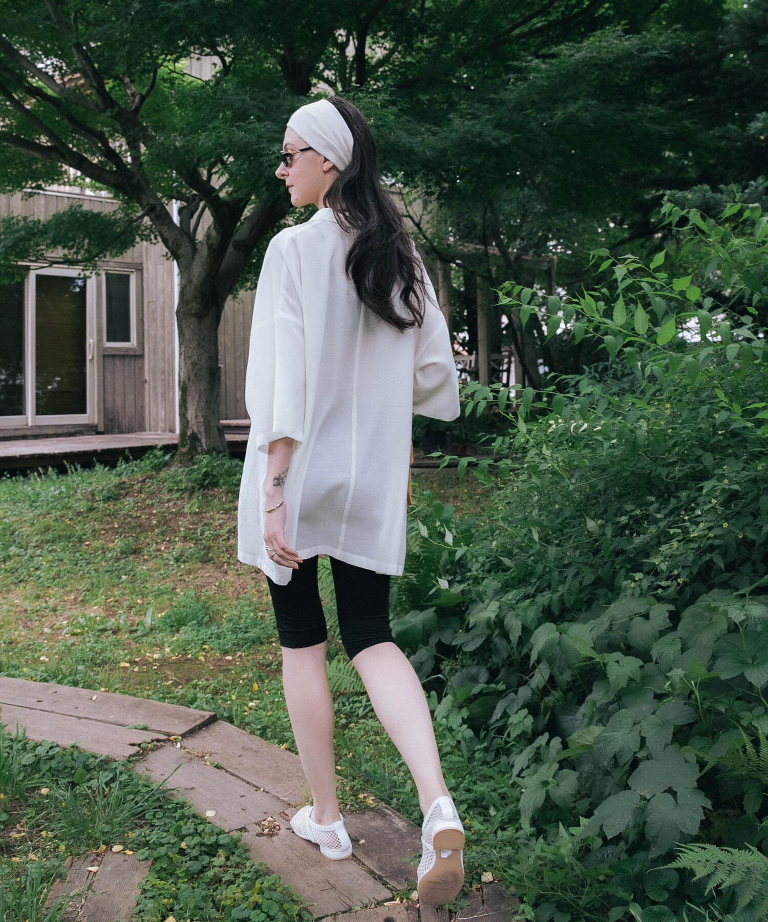 URBAN RESEARCH「ハーフスリーブシアーワイドシャツ」|シャツ・ブラウス|