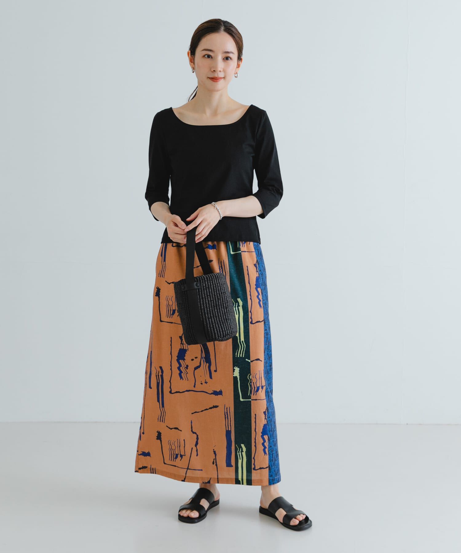 URBAN RESEARCH「『2サイズ展開』アートプリントストレートスカート」|スカート|