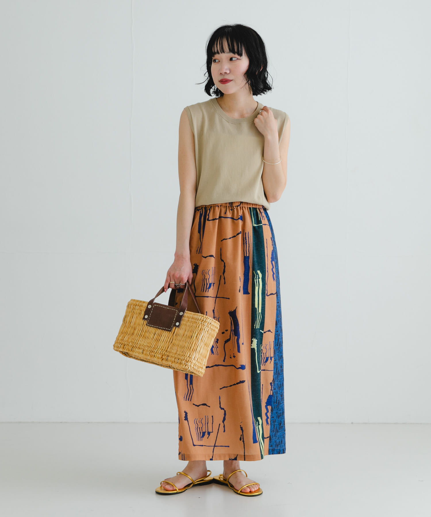 URBAN RESEARCH「『2サイズ展開』アートプリントストレートスカート」|スカート|