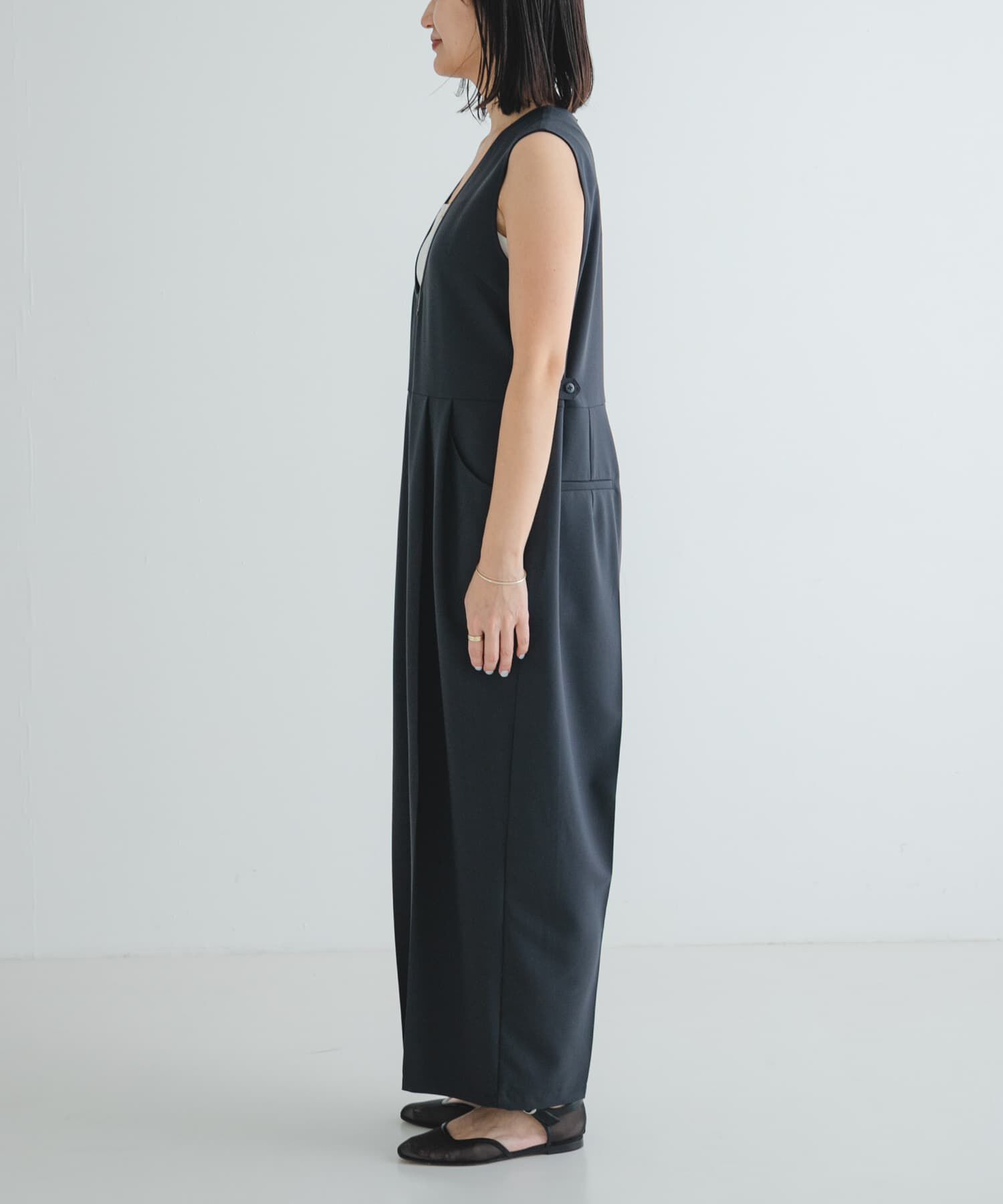 URBAN RESEARCH「Uネックタックオールインワン」|スカート|