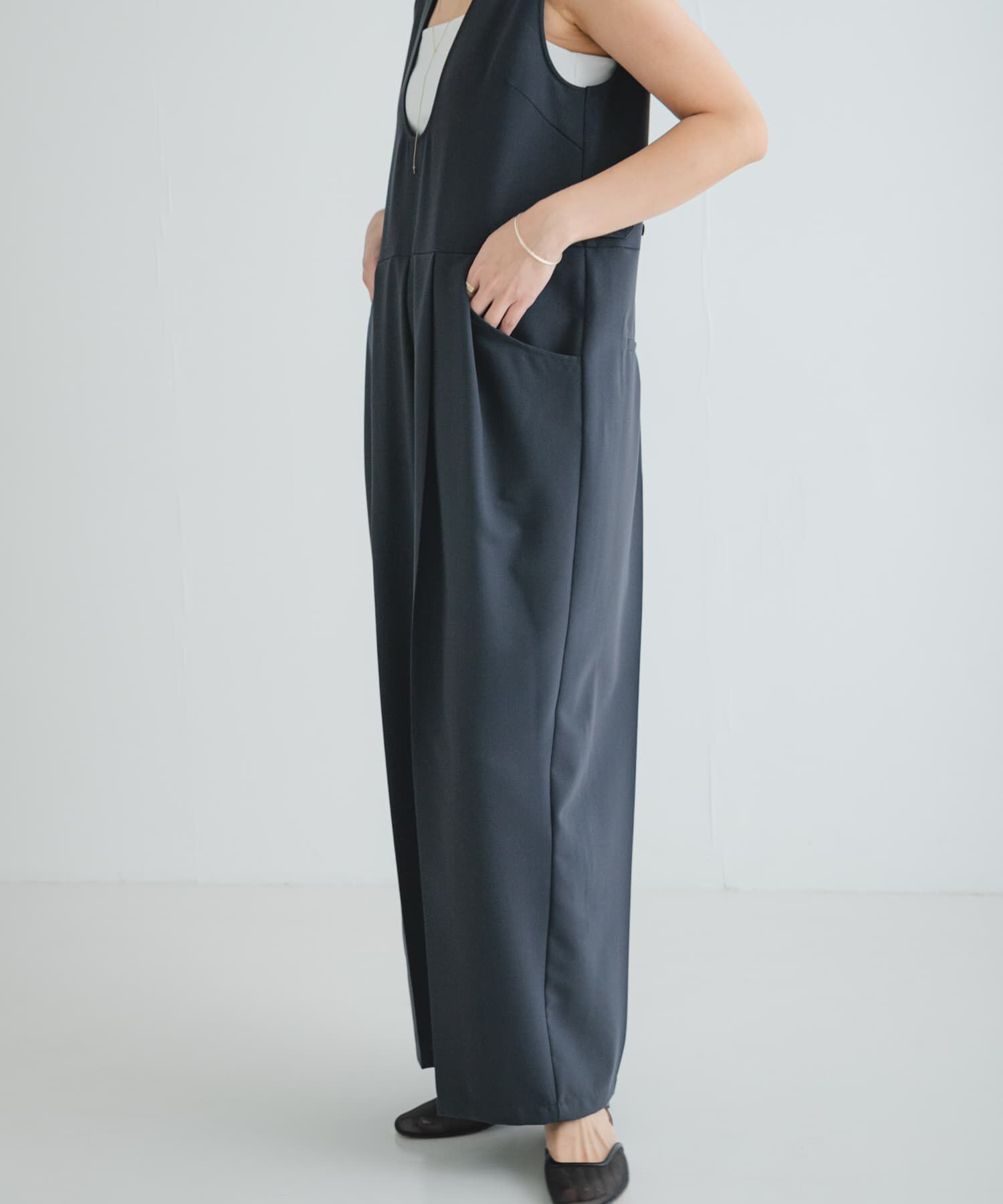 URBAN RESEARCH「Uネックタックオールインワン」|スカート|