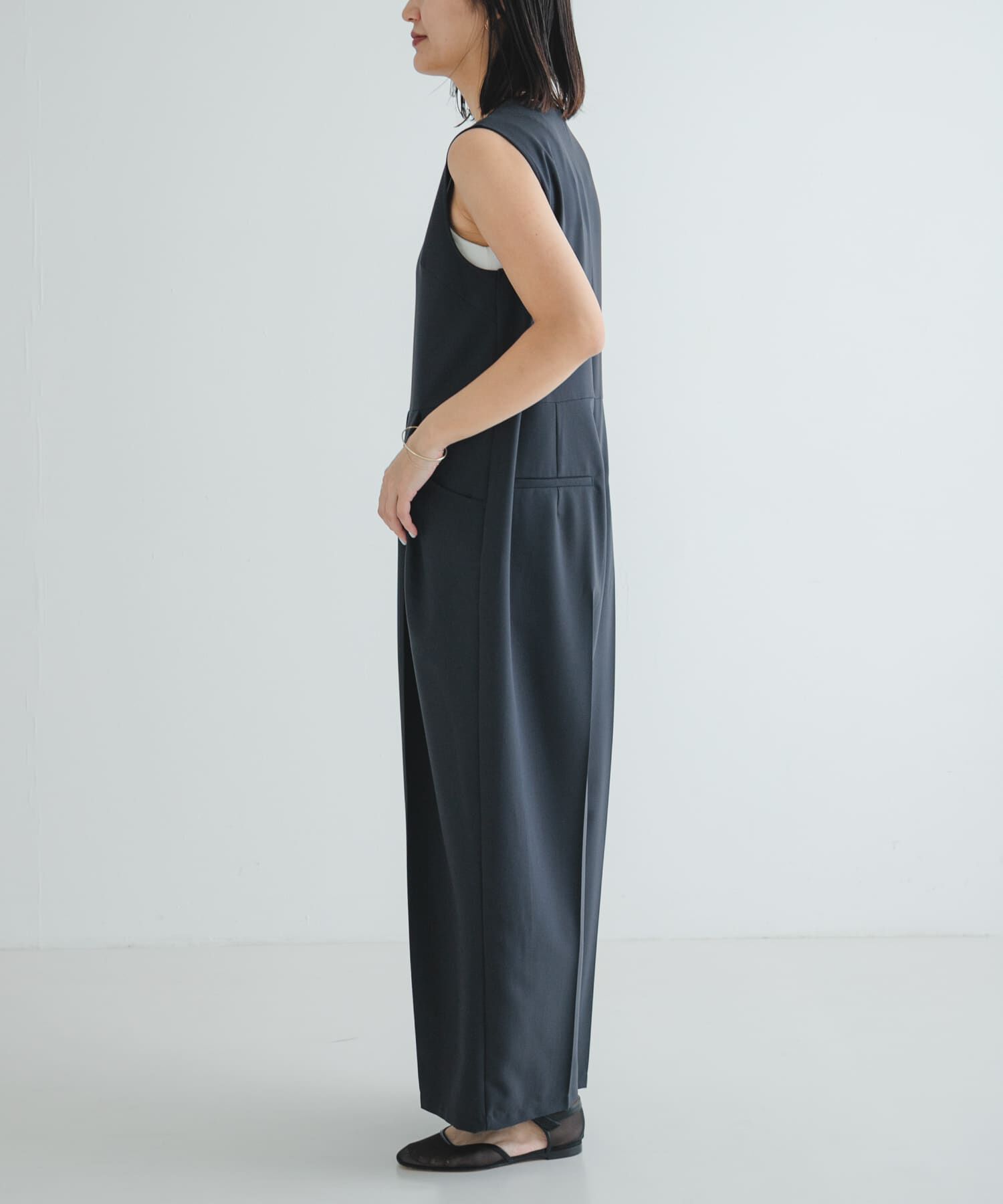 URBAN RESEARCH「Uネックタックオールインワン」|スカート|