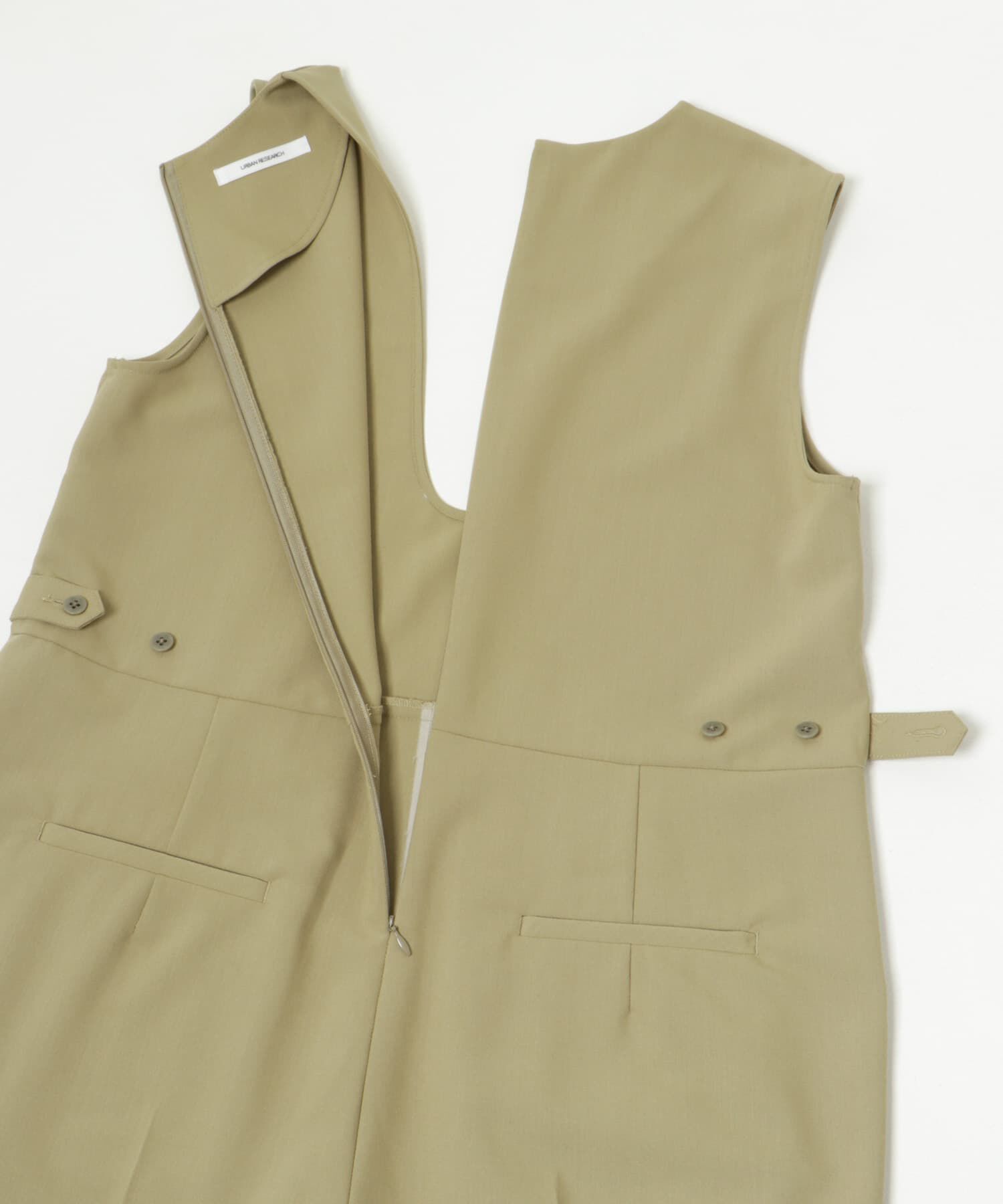 URBAN RESEARCH「Uネックタックオールインワン」|スカート|