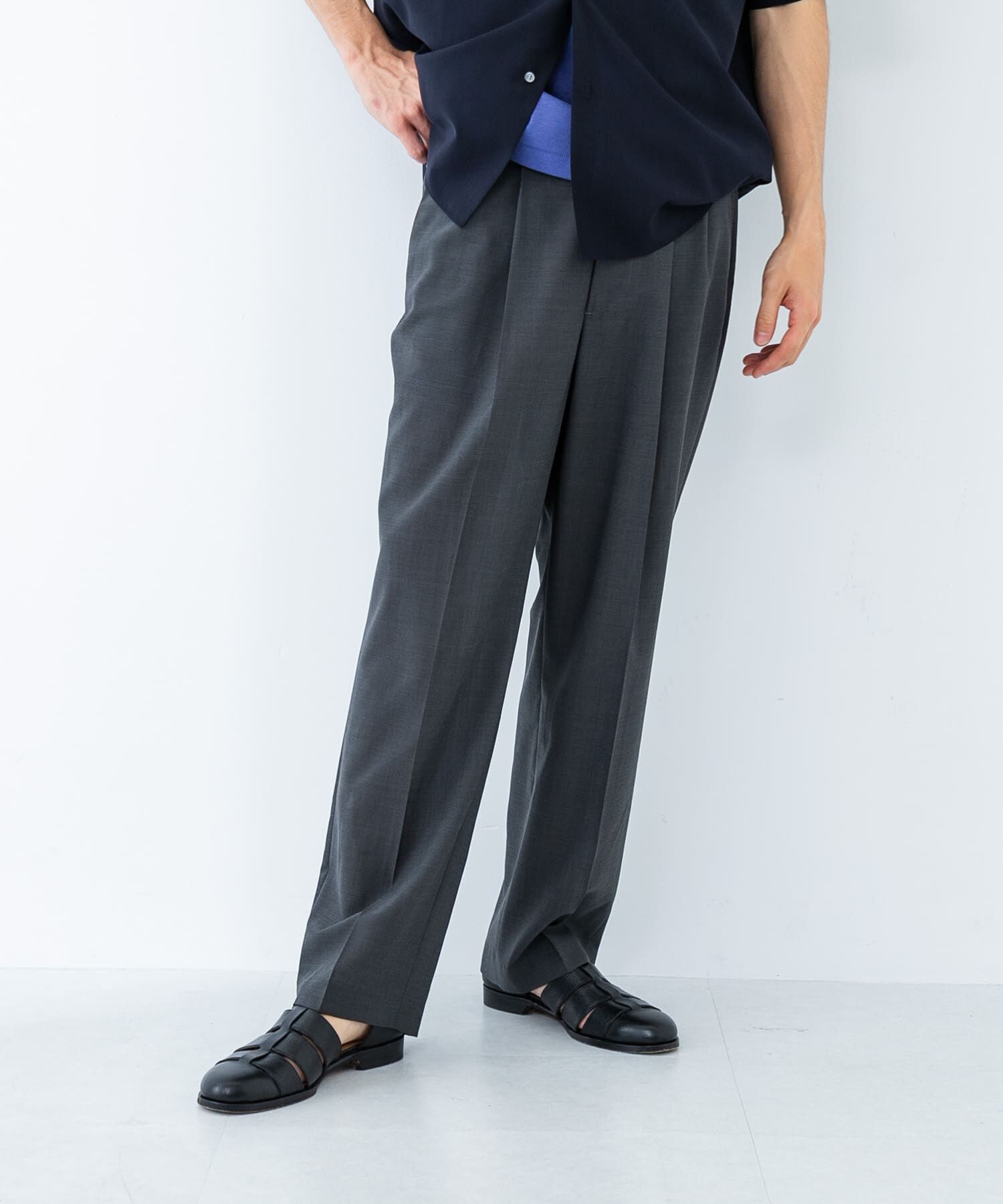 URBAN RESEARCH「ウォッシャブルウールサイロフィルスラックス」|その他|チャコールグレー