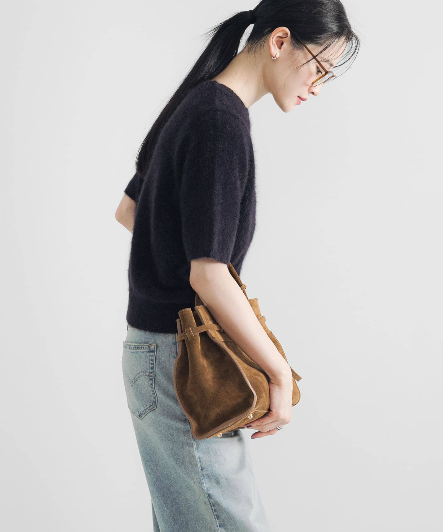 URBAN RESEARCH「FOX/CASHMEREハーフスリーブニット」|ニット・セーター|