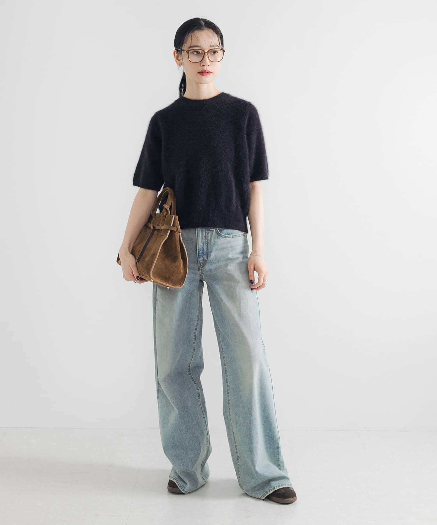 URBAN RESEARCH「FOX/CASHMEREハーフスリーブニット」|ニット・セーター|