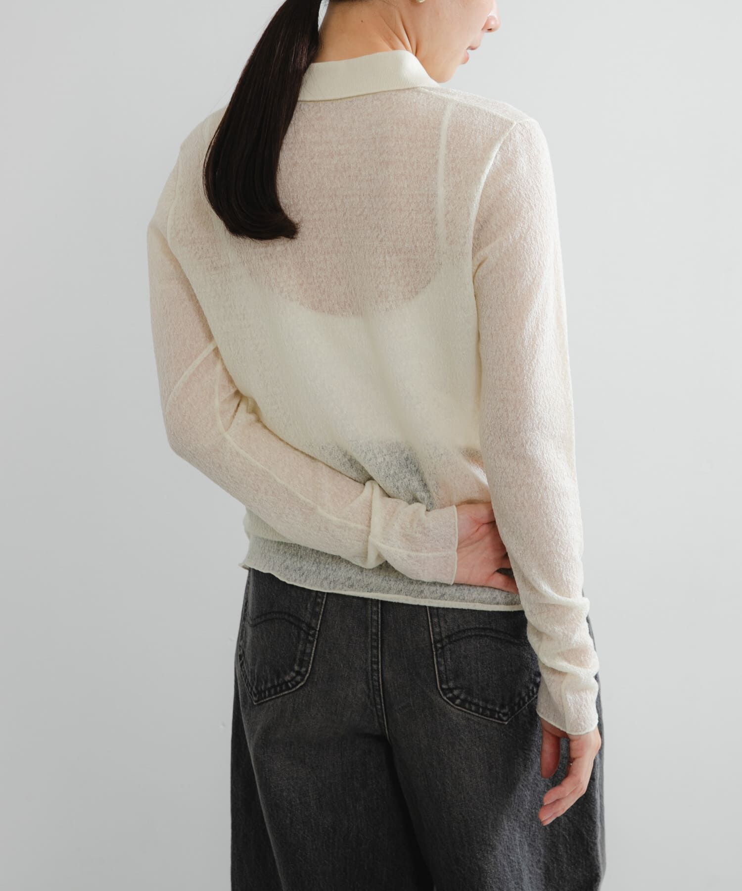 URBAN RESEARCH「ウールジャガードシャツカラートップス」|シャツ・ブラウス|