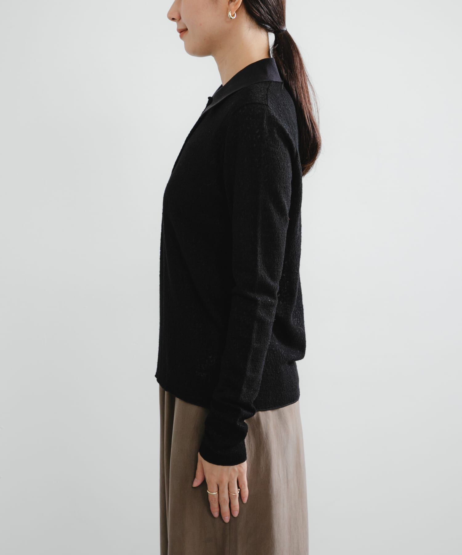 URBAN RESEARCH「ウールジャガードシャツカラートップス」|シャツ・ブラウス|