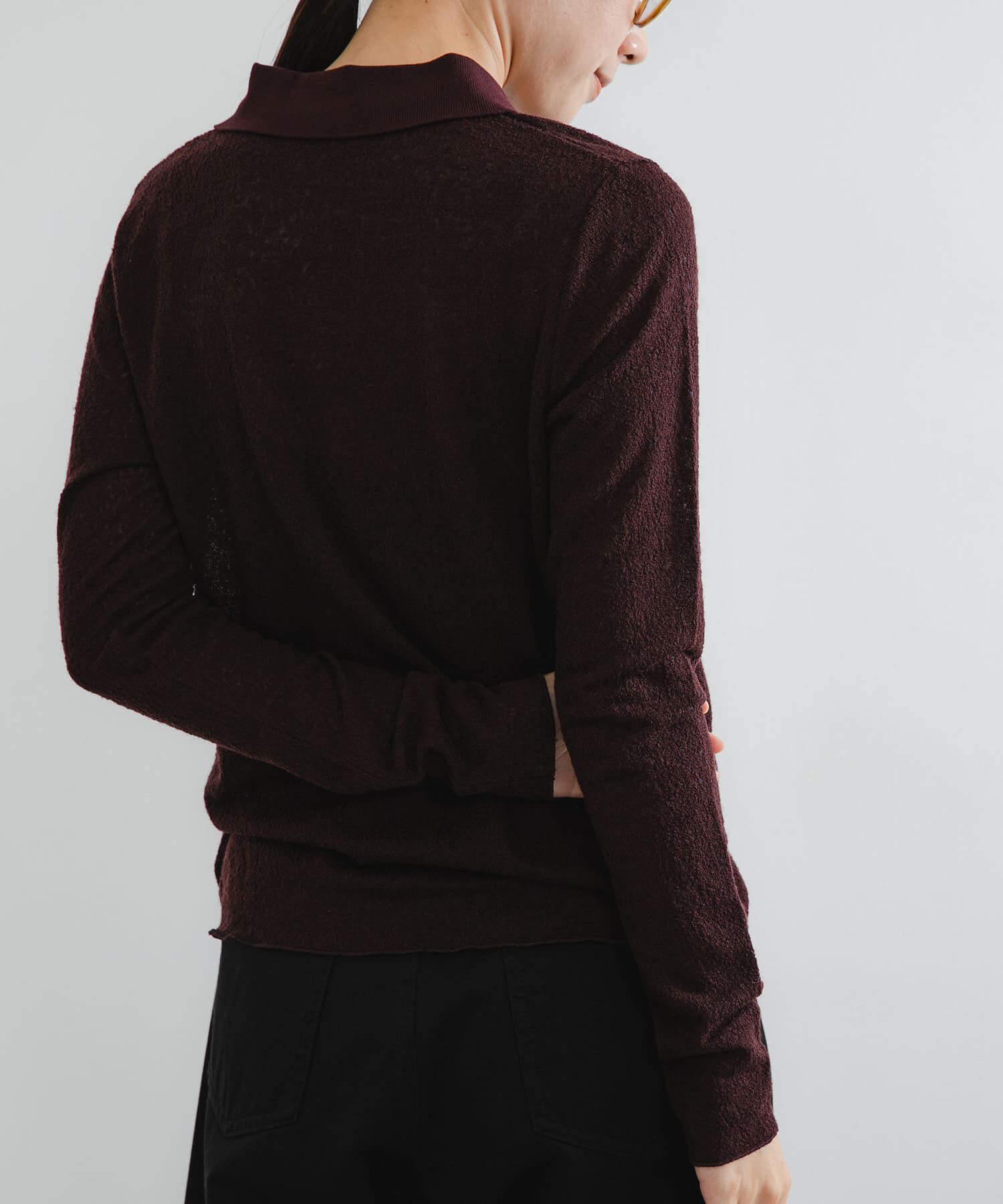 URBAN RESEARCH「ウールジャガードシャツカラートップス」|シャツ・ブラウス|