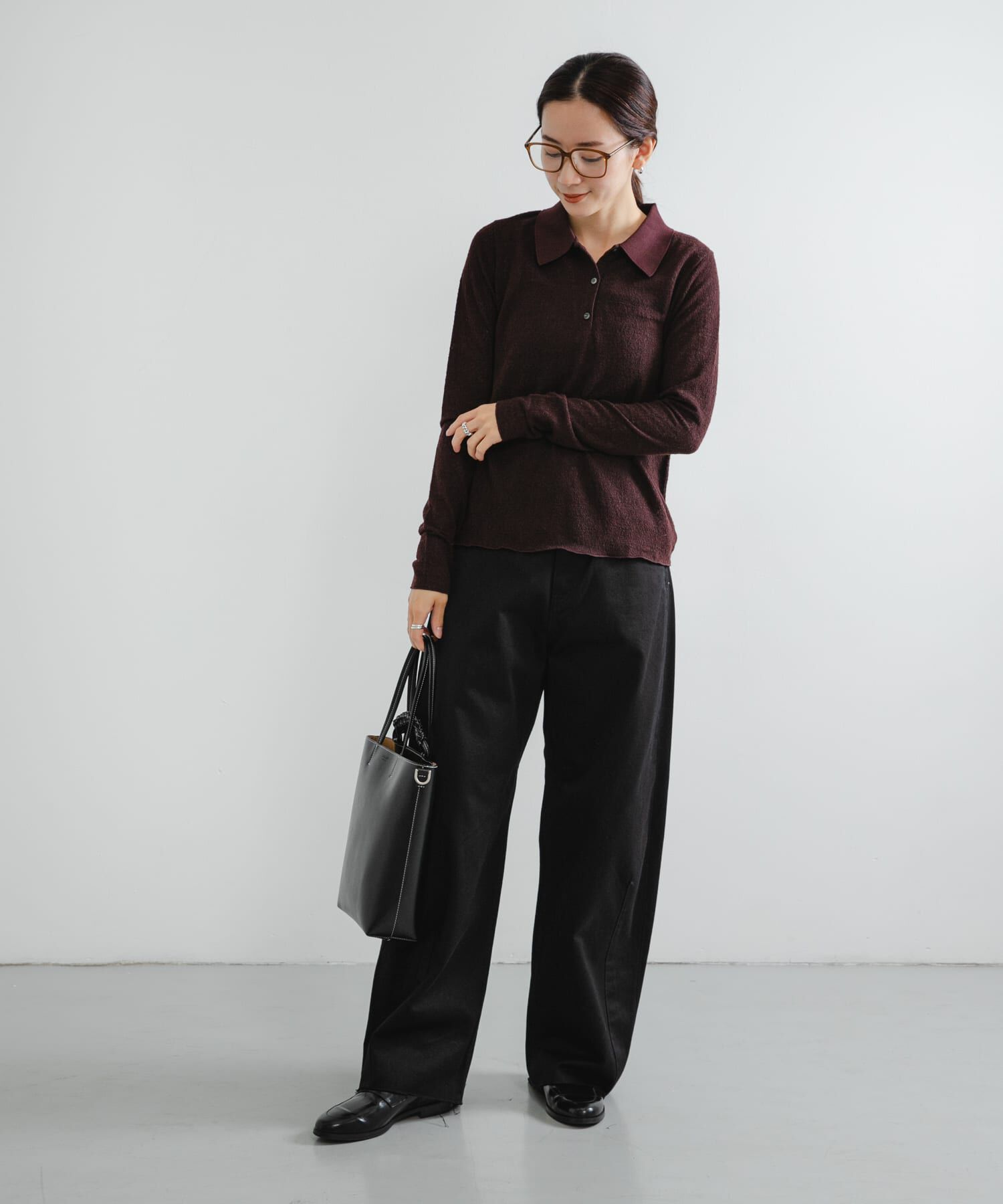 URBAN RESEARCH「ウールジャガードシャツカラートップス」|シャツ・ブラウス|