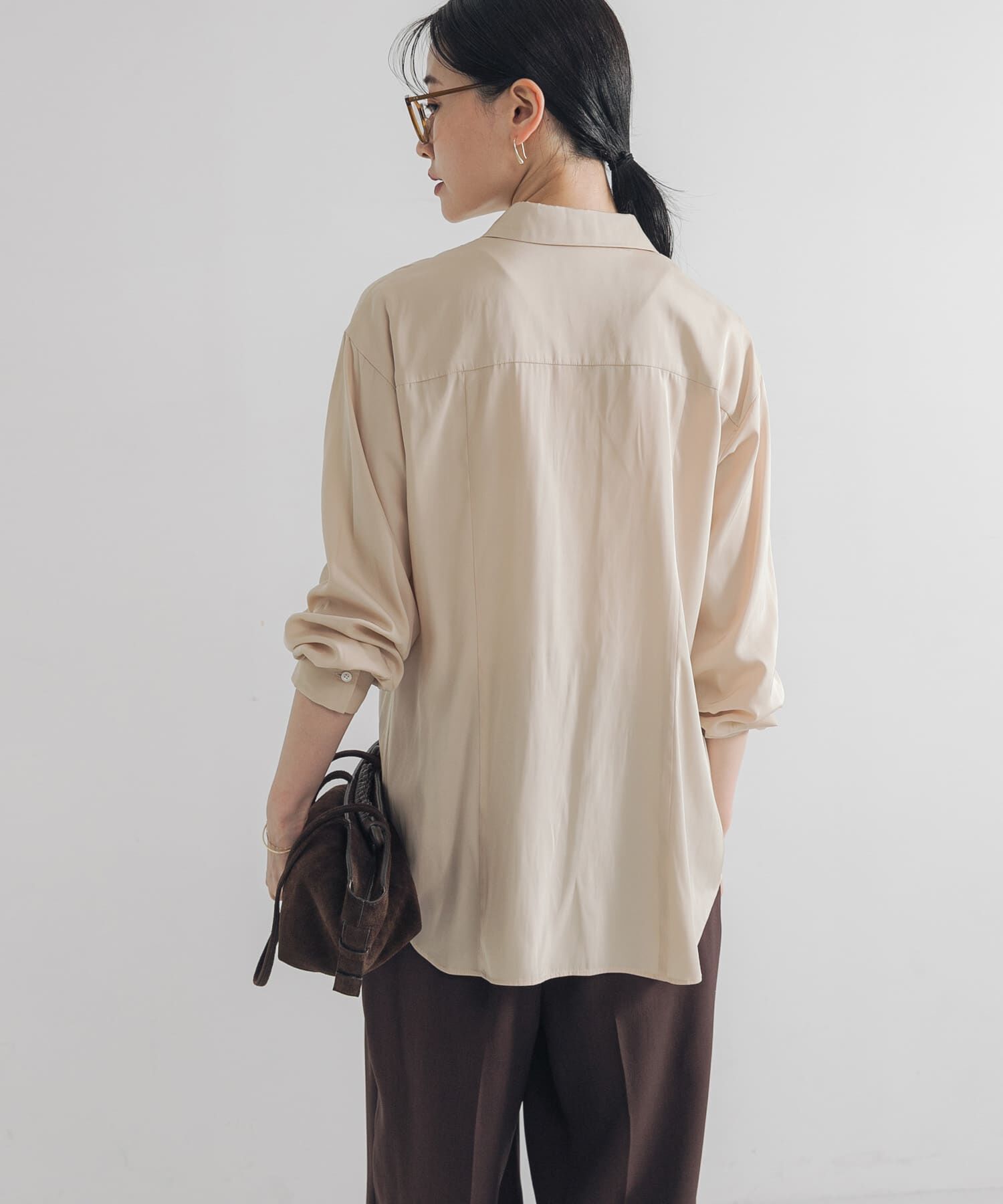 URBAN RESEARCH「レギュラーカラーシルキーシャツ」|Tシャツ・カットソー|