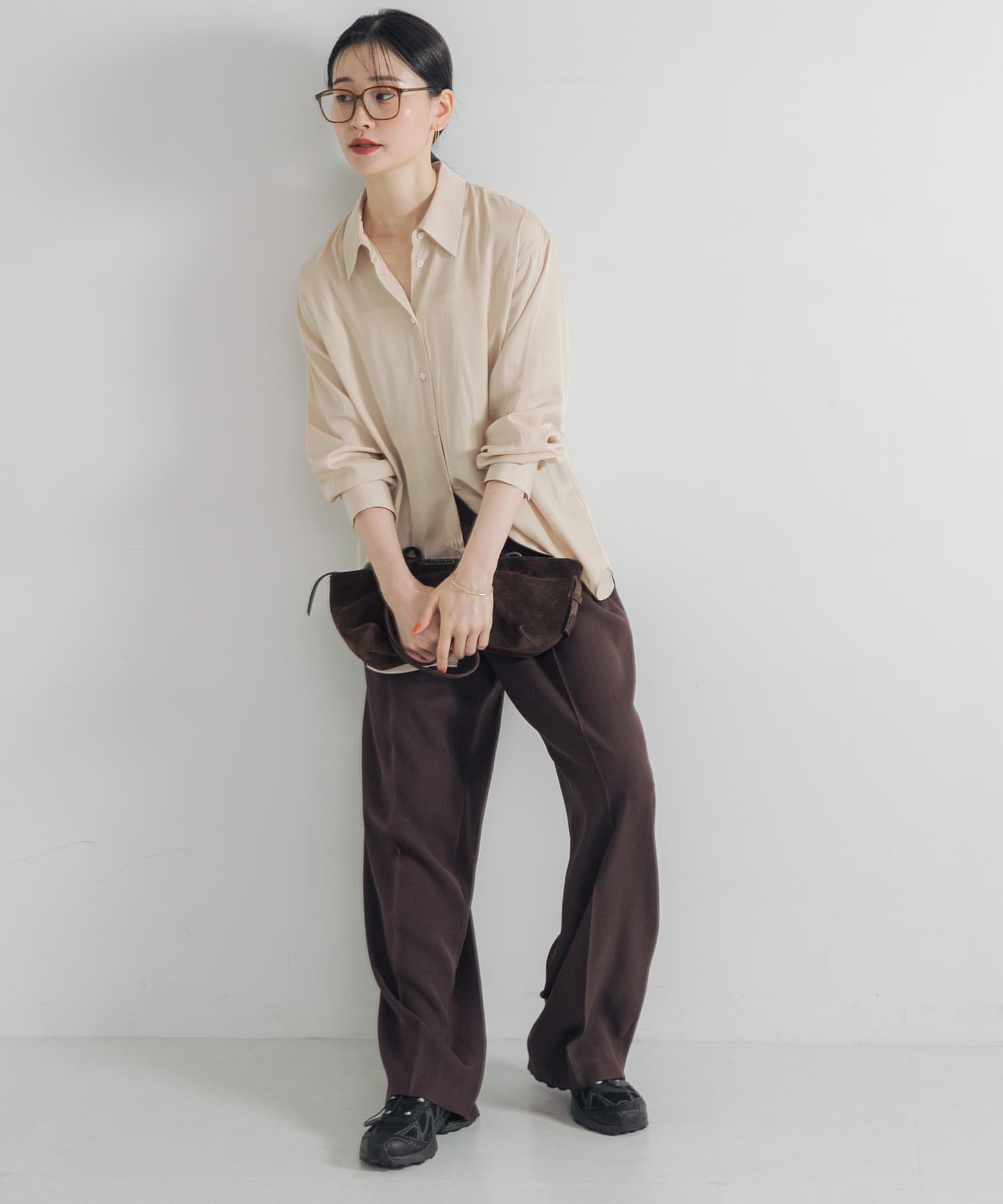 URBAN RESEARCH「レギュラーカラーシルキーシャツ」|Tシャツ・カットソー|