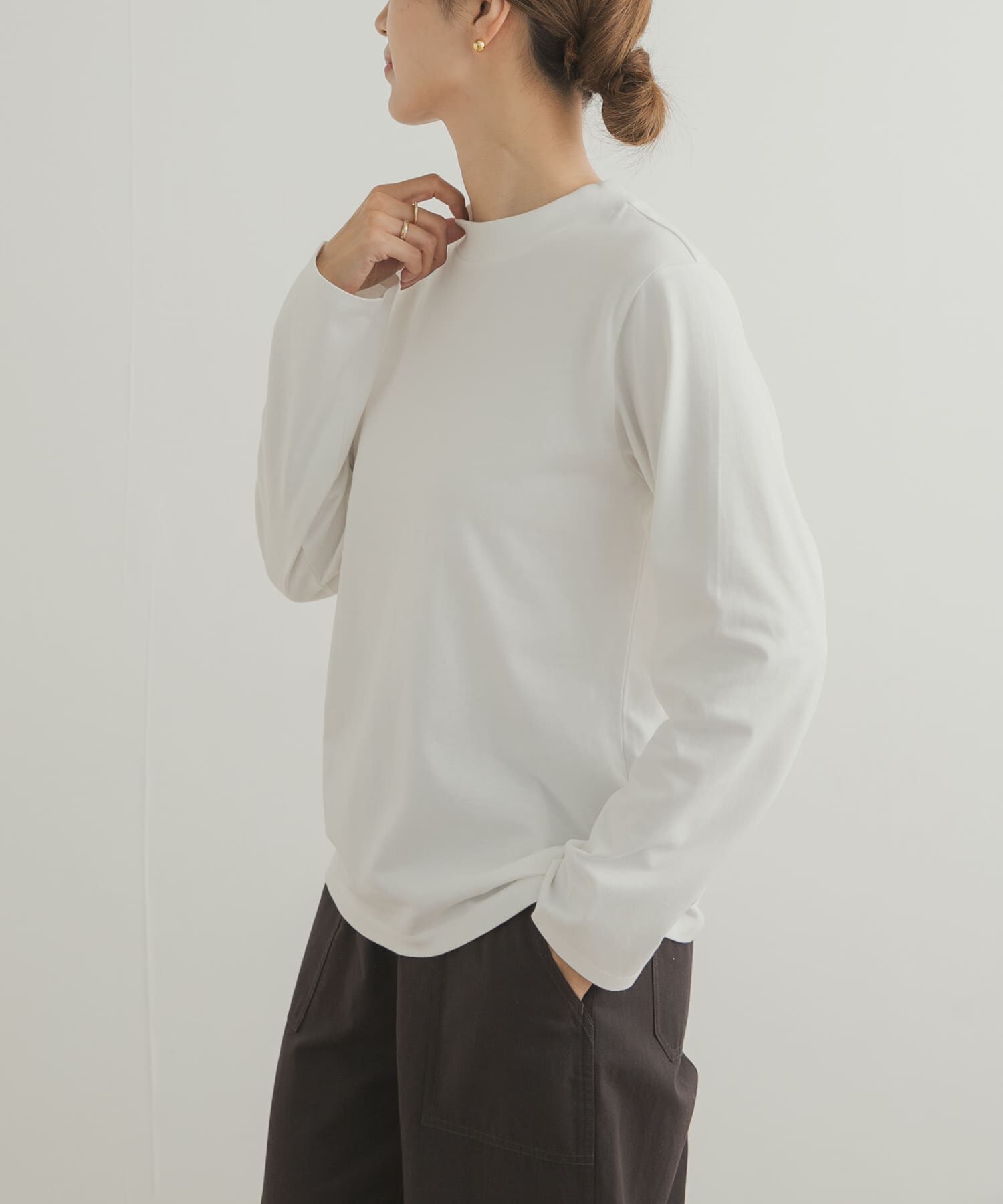 URBAN RESEARCH DOORS「Grow Organic ハイネックロングスリーブTシャツ」|Tシャツ・カットソー|