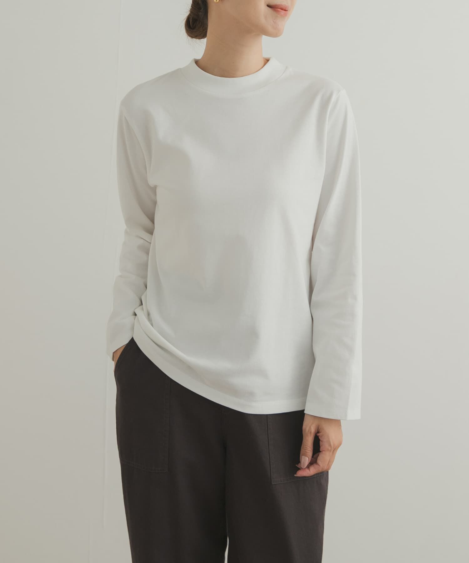 URBAN RESEARCH DOORS「Grow Organic ハイネックロングスリーブTシャツ」|Tシャツ・カットソー|