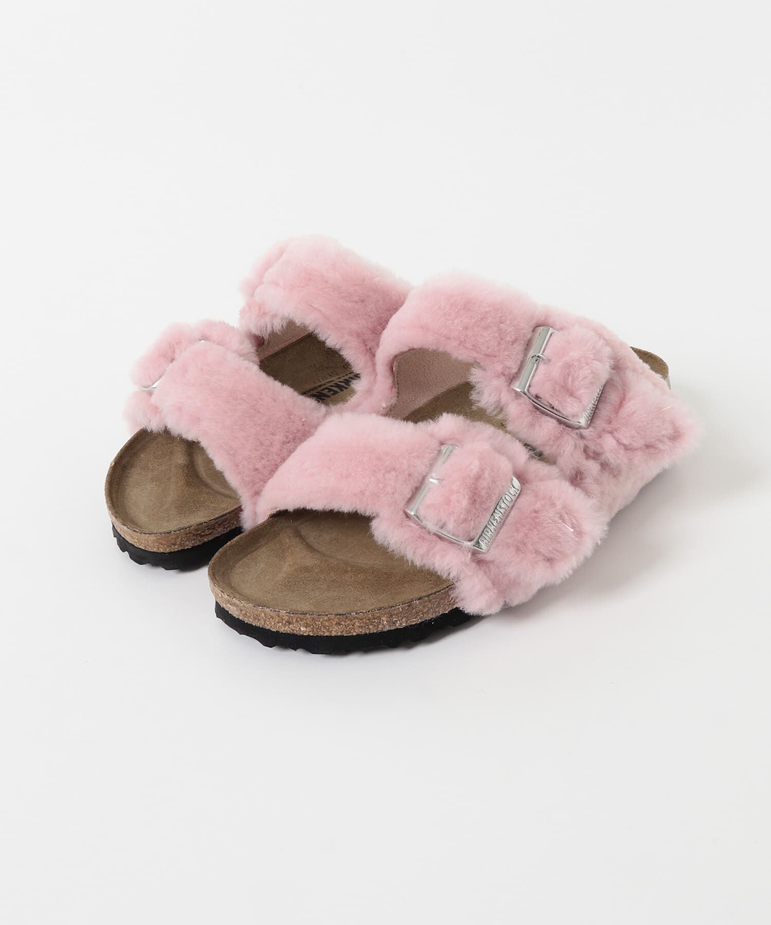 URBAN RESEARCH「BIRKENSTOCK　Arizona Shearling」|サンダル|ピンク