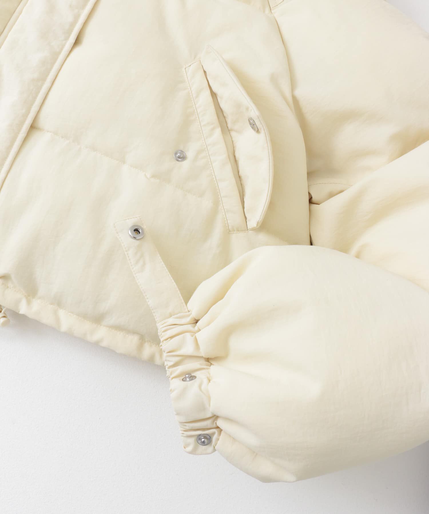  「ショート中綿フードジャケット」|ダウン|