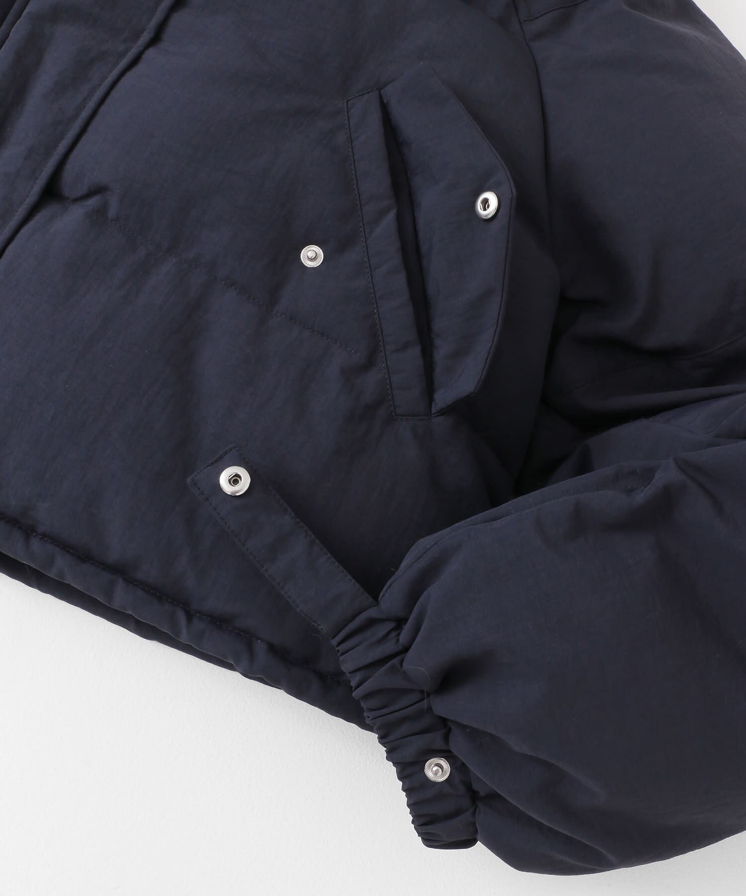  「ショート中綿フードジャケット」|ダウン|