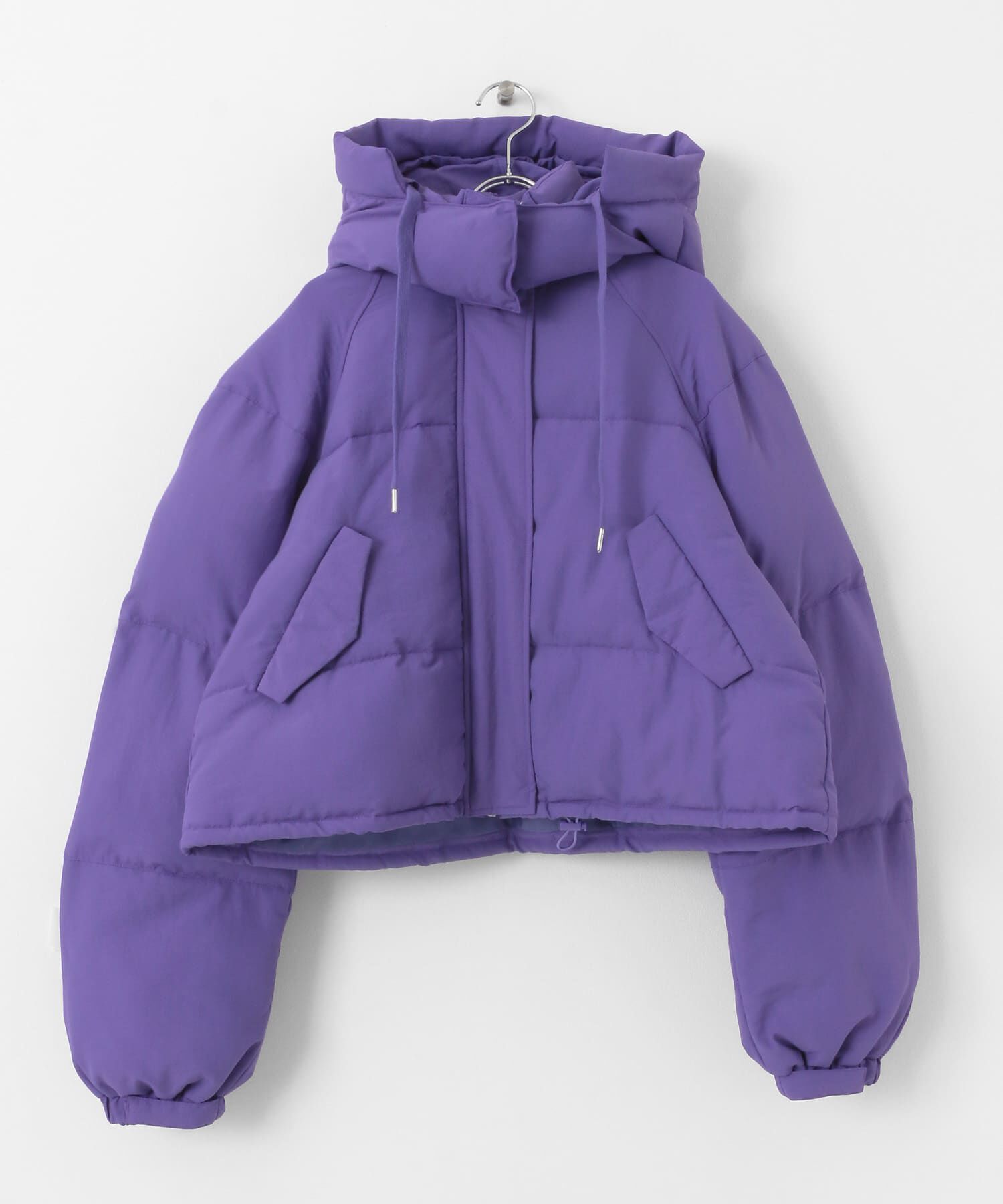  「ショート中綿フードジャケット」|ダウン|