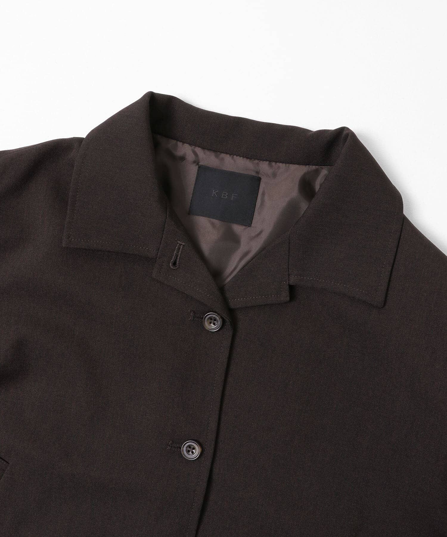  「コンパクトBOXジャケット」|ノーカラーコート|