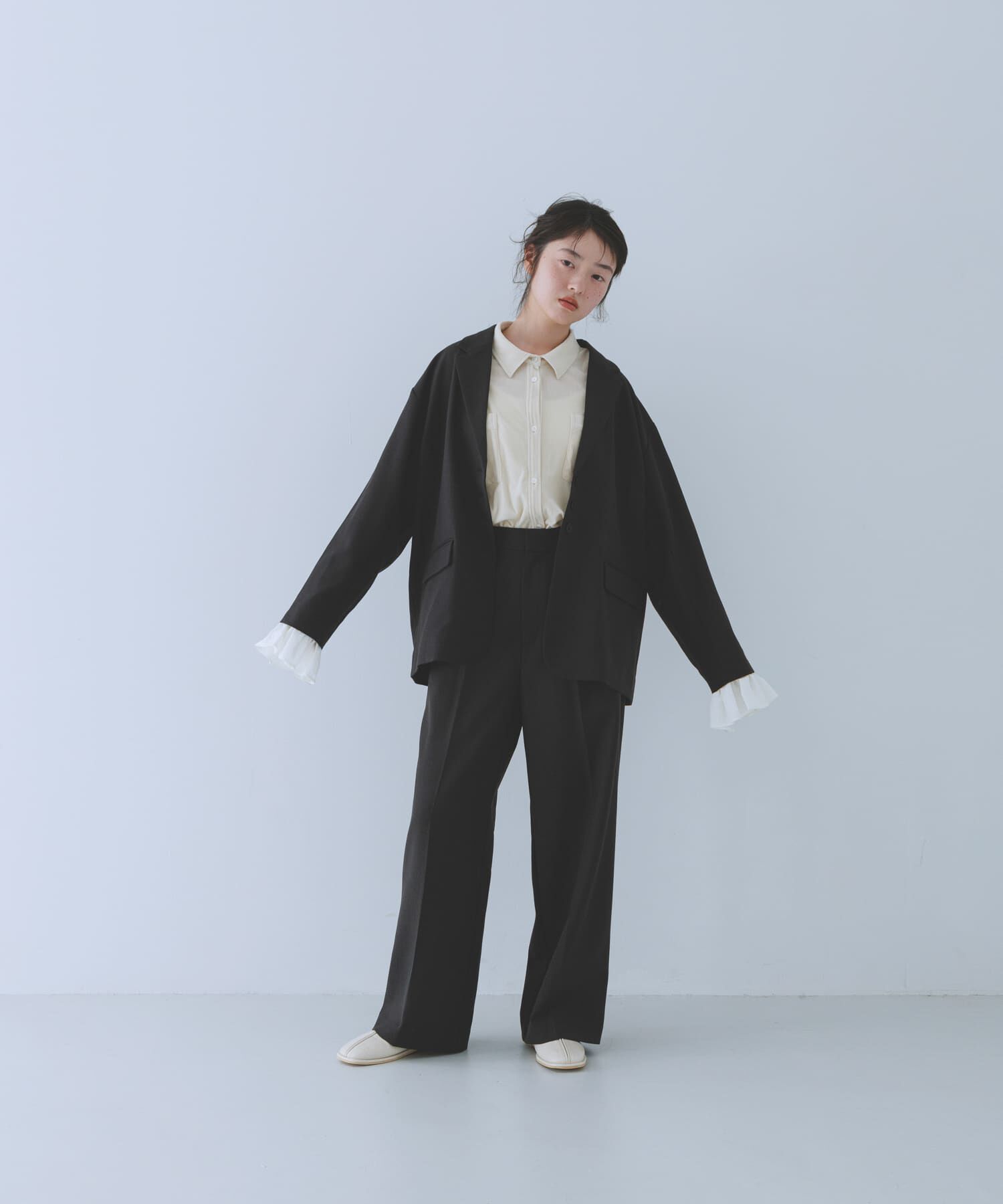  「フリルスリーブテーラードジャケット」|その他|