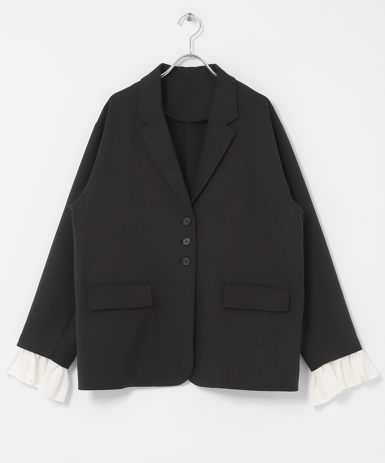  「フリルスリーブテーラードジャケット」|その他|