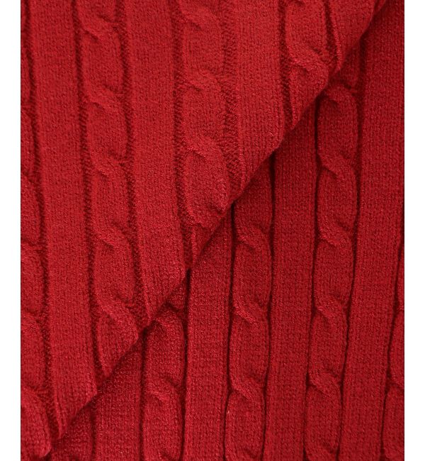  「ゴールドボタンケーブルニットカーデ」|カーディガン|